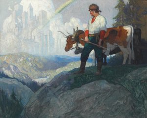 Le Pionnier et la Vision, c.1918 - Newell Convers Wyeth
