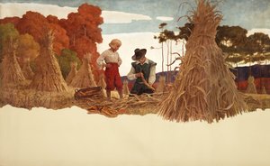Le décortiqueur de maïs puritain, 1941 - Newell Convers Wyeth
