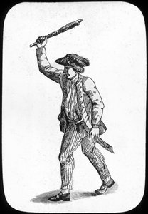 Marin britannique brandissant une massue, 1779