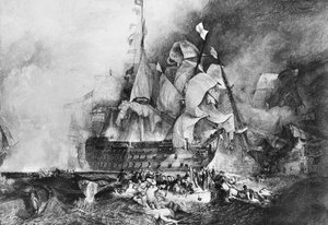 HMS Victory, navire de guerre britannique, vers 1805 - Newton and Co