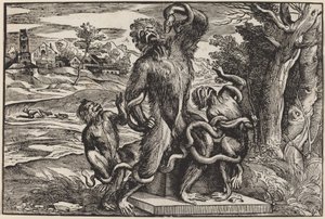 Caricature du groupe Laocoon