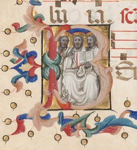 Initiale B : La Trinité - Niccolò di Giacomo da Bologna