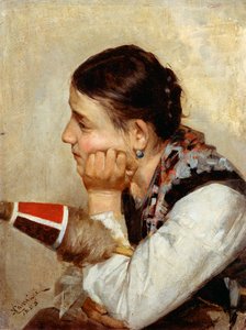 Fileuse en pleine réflexion - Niccolo Cannicci