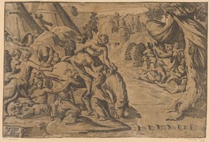 Cloelia traverse le Tibre - Niccolo Vicentino