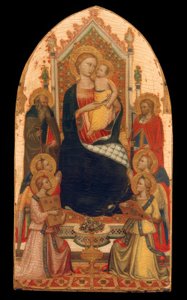 Madone trônante avec anges et saints - Niccolo di Pietro Gerini