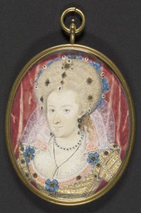 Anne de Danemark, vers 1600 - Nicholas (studio of) Hilliard