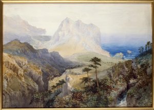 Une gorge près de la mer, Alpes du Sud, Nouvelle-Zélande