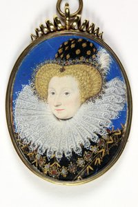Une dame traditionnellement identifiée comme Anne, Lady Hunsdon - Nicholas Hilliard