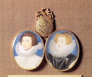 John Croker et sa femme Frances - Nicholas Hilliard