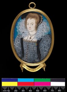 Dame inconnue (anciennement identifiée comme la comtesse de Dorset), vers 1595 - Nicholas Hilliard