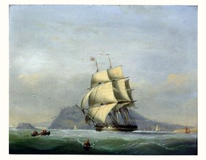 H.M.S. Pique sous voile