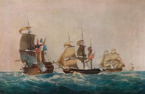 Capture du Guillaume Tell, vers 1805 - Nicholas Pocock