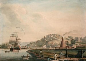 Clifton depuis la rivière Avon - Nicholas Pocock