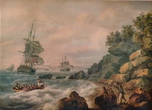 Dans le canal de Bristol, 1787 - Nicholas Pocock