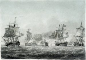 La bataille de Camperdown (mer du Nord) - Nicholas Pocock