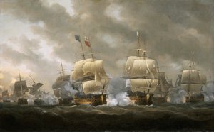 La bataille de la baie de Quiberon, 20 novembre 1759 - Nicholas Pocock