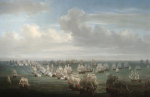 La bataille de Trafalgar - Nicholas Pocock