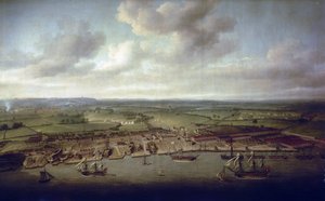 Les docks et quais de Woolwich (Angleterre), le chantier naval des bâtiments royaux depuis le XVIe siècle - Nicholas Pocock