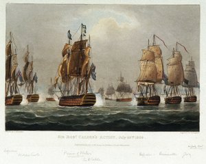 La manœuvre navale de Sir Robert Calder (1745-1818) - Nicholas Pocock