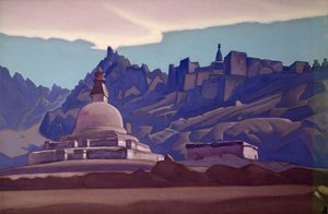 Tumulus funéraire, Ladakh, 1937 - Nicholas Roerich