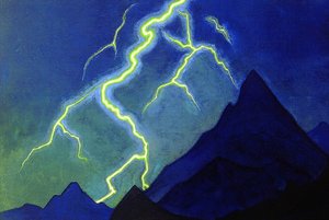 Appel du Ciel, Éclair, c.1935-36 - Nicholas Roerich