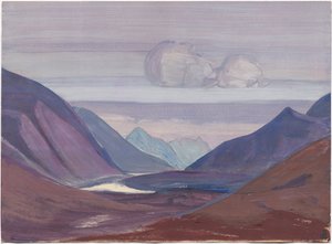Rivière Chandra, étude, 1931 - Nicholas Roerich