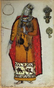 Costume pour "Tristan et Isolde" de Wagner, 1912 - Nicholas Roerich