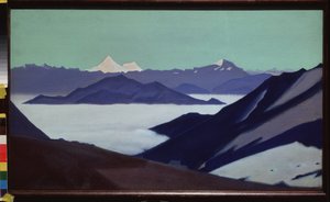 Himalaya (Tibet). Brouillard dans les montagnes - Nicholas Roerich