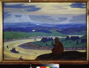 Procope Le Grand prie pour les voyageurs inconnus - Nicholas Roerich