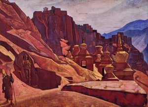 Le monastère Bonpo au Tibet, 1925 - Nicholas Roerich