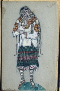 La jeune fille, costume pour le ballet "Le Sacre du printemps" d