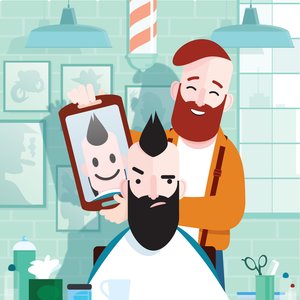 Barbier hipster, 2023 (numérique)