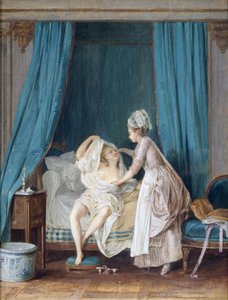 Dame sortant du lit, 1776 - Niclas II Lafrensen
