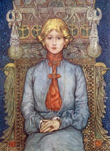 Norvège : Une jeune fille typique norvégienne (lithographie en couleur) - Nico Jungman