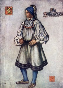 Norvège : Fille paysanne de Saetersdalen - Nico Jungman