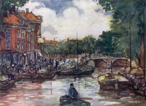 Le pont aux poissons, Leiden