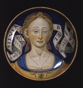 Maiolica Coppa, de la série Belle donne, 1525 - Nicolò Pellipario