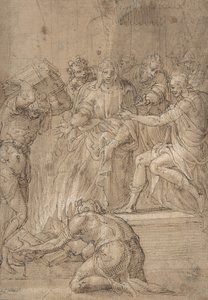 La Sibylle de Cumes devant Tarquin le Superbe, 16ème siècle - Nicolò dell