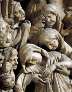 Art gothique : « La Crucifixion » Détail en relief de la chaire en marbre par Nicola Pisano (1215/20-1278/84) (détail de la chaire) 1266-1268 - Cathédrale Notre-Dame-de-l