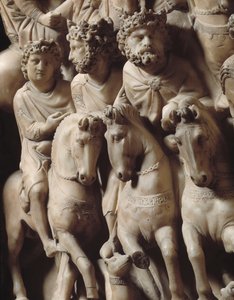 Le voyage des mages (détail) - Nicola Pisano