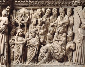 Présentation au temple et fuite en Égypte (détail)