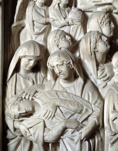 La Crucifixion (détail) chaire réalisée par Nicola Pisano - Nicola Pisano