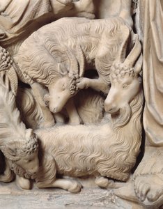 La nativité du Christ (détail du pupitre en marbre) - Nicola Pisano