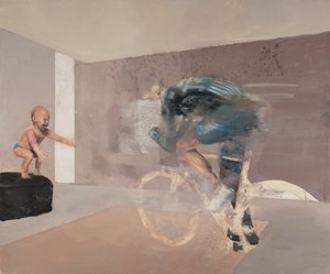 Enfant avec cycliste, 2019 - Nicola Pucci