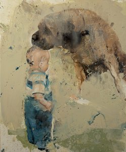 Enfant avec chien II