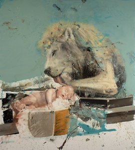 Lion et enfant II, 2022