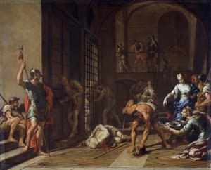 La décapitation de Saint Jean-Baptiste par Nicola Vaccaro (1634-1709 ou vers 1720) - Nicola Vaccaro