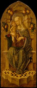 Madone et Enfant en majesté, c.1475-90 - Nicola de Maestro Antonio