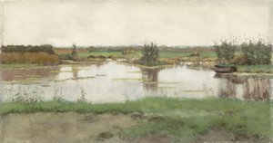 Une mare dans un pré