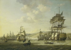 La flotte anglo-néerlandaise dans la baie d